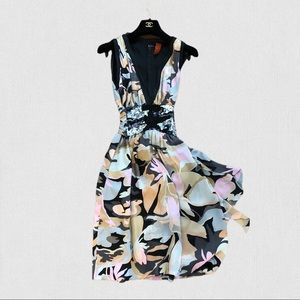 Missoni silk embroidered midi dress M